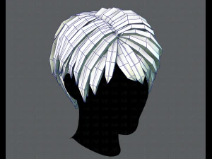 3d hair style for man v03 3D Model