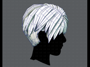 3d hair style for man v03 Modelo 3D