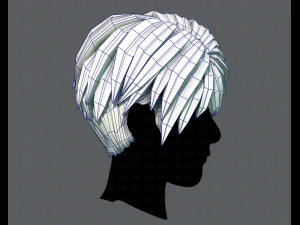 3d hair style for man v03 3D Model