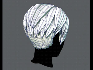 3d hair style for man v03 3D Model