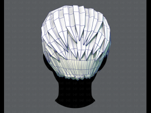 3d hair style for man v03 Modelo 3D
