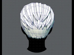 3d hair style for man v03 3D Model