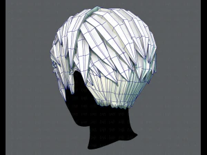 3d hair style for man v03 3D Model