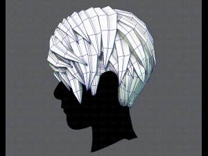 3d hair style for man v03 Modelo 3D