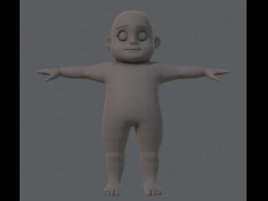 base mesh fat boy character 3D Model