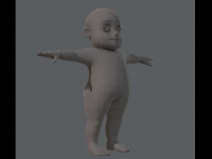 base mesh fat boy character 3D Model