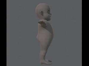 base mesh fat boy character 3D Model