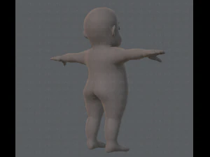 base mesh fat boy character 3D Model
