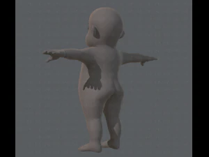 base mesh fat boy character 3D Model