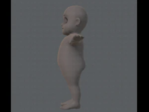 base mesh fat boy character 3D Model