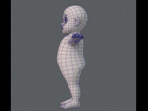 base mesh fat boy character 3D Model