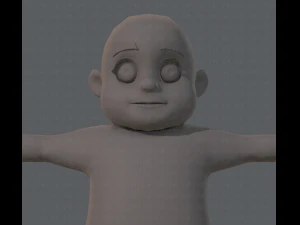 base mesh fat boy character 3D Model