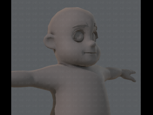 base mesh fat boy character Modelo 3D