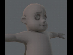 base mesh fat boy character 3D Model