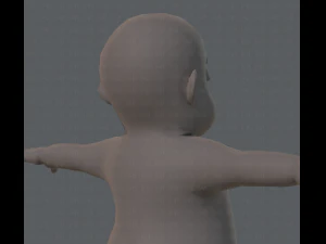 base mesh fat boy character 3D Model