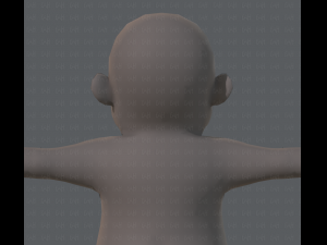 base mesh fat boy character Modelo 3D