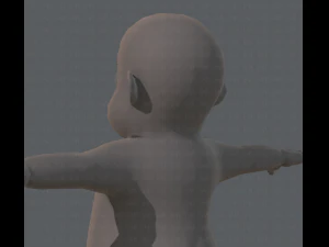 base mesh fat boy character 3D Model
