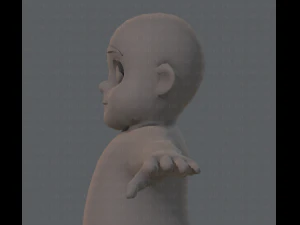base mesh fat boy character 3D Model