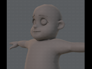 base mesh fat boy character Modelo 3D