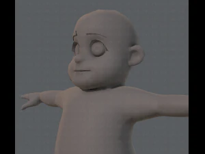 base mesh fat boy character 3D Model