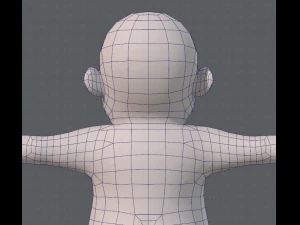 base mesh fat boy character 3D Model