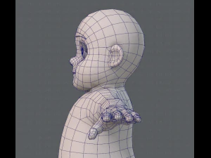 base mesh fat boy character 3D Model