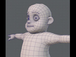 base mesh fat boy character 3D Model