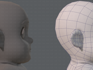 base mesh fat boy character Modelo 3D