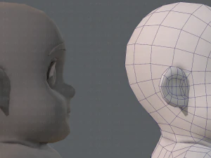 base mesh fat boy character 3D Model