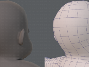 base mesh fat boy character Modelo 3D