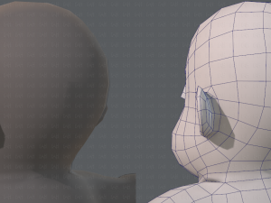 base mesh fat boy character Modelo 3D