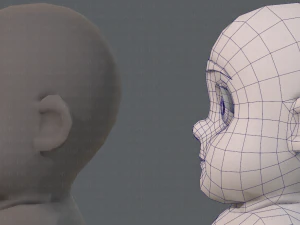 base mesh fat boy character 3D Model