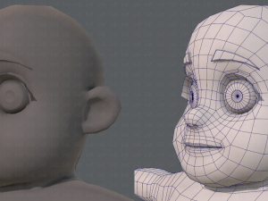 base mesh fat boy character Modelo 3D