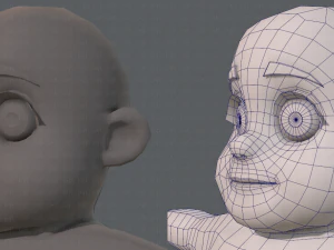 base mesh fat boy character 3D Model