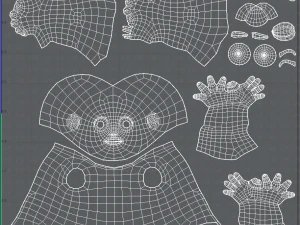 base mesh fat boy character 3D Model