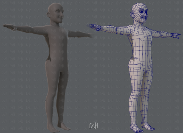 base mesh old man character 3D Model .c4d .max .obj .3ds .fbx .stl .blend 