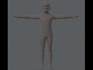 base mesh old man character 3D Model
