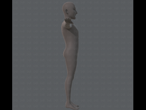 base mesh old man character 3D Model
