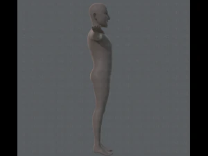 base mesh old man character 3D Model