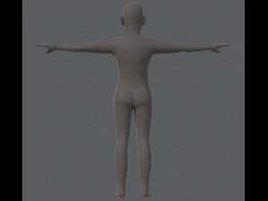 base mesh old man character 3D Model