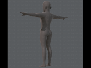 base mesh old man character 3D Model