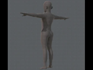 base mesh old man character 3D Model