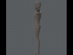 base mesh old man character 3D Model