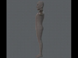 base mesh old man character 3D Model