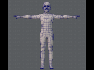 base mesh old man character 3D Model