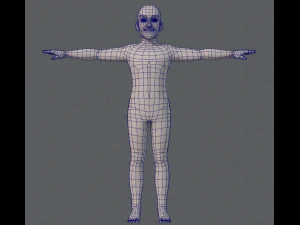 base mesh old man character 3D Model
