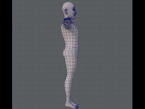 base mesh old man character 3D Model