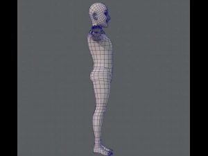 base mesh old man character 3D Model