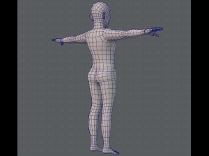 base mesh old man character 3D Model