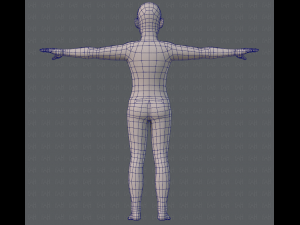 base mesh old man character 3D Model